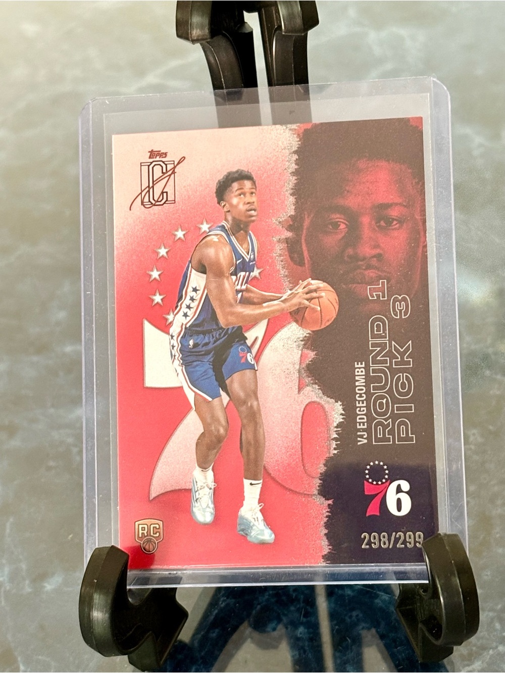 VJ Edgecombe Rookie Basketball  Card Topps Class Signatue 76ERS 298/299